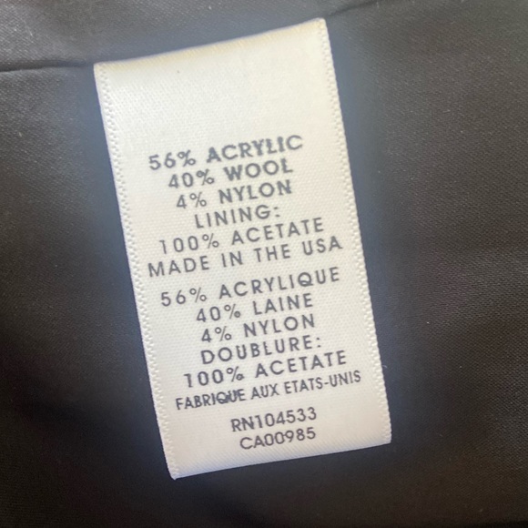 Nanette Lepore Black Speckled Tweed Fringe Blazer Jacket - Picture 6 of 7